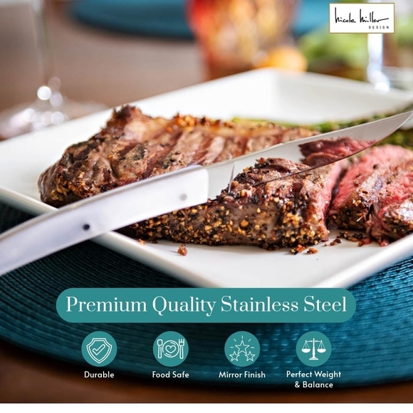 Nicole Miller 8-Piece Knife Set with Box - Picture 4 of 10